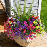Hrobek artificial fern bundle for outdoor use adds lush greenery to porches.