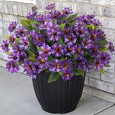 Hrobek artificial flowers for outdoor planter add year-round color.