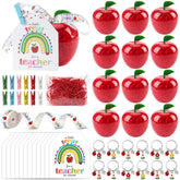 HSDSH 12-pack apple gift containers, clear jars perfect for gifting teachers.