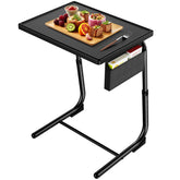 HUANUO TV Tray over sofa for convenient meals and laptop use.
