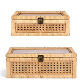 HUAXIN CRAFT H rattan box set with lid in large size for stylish storage