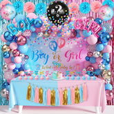 HUFAND gender reveal balloons pack adds festive color for the reveal moment