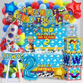 HUFAND Two Infinity and Beyond balloon arch for a magical birthday focal point
