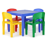 Humble Crew table top view with toddler-friendly colors for snack time