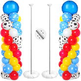Hungdao balloon column stand with cow and cloud pattern, a striking party centerpiece.