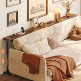 Huuger behind-couch table at 78-7inch height for easy reach behind the sofa.