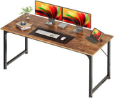 Huuger 55-inch desk top view showing wide surface for multitasking