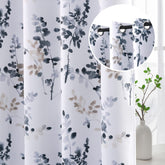 H.VERSAILTEX floral blackout curtain panel blocks light and adds privacy.