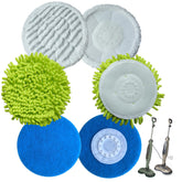 HXZIYI S7000 green microfiber pad for gentle floor cleaning on vinyl, wood, or tile.