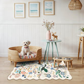 HY HAO YUN LAI cream rug closeup showing soft texture for cozy entryways