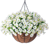 HyeFlora outdoor hanging basket assembly showing swift setup for instant curb appeal without tools.