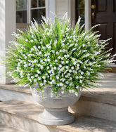 HyeFlora artificial monkey grass bundle for porch decor with low maintenance