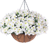 HyeFlora bougainvillea hanging basket assembly for outdoor display.
