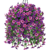 HyeFlora hanging basket with daisy flowers for outdoor year-round beauty.