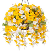 Hyeflora hanging hibiscus basket setup for inviting porch decor