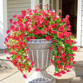 HyeFlora hotpink outdoor hanging artificial flowers, weather-resistant and UV-stable.