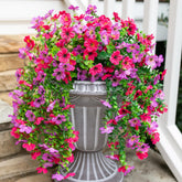HyeFlora purple outdoor flower bundle brightens porches with fade-resistant color.
