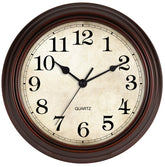 HYLANDA 12-inch bronze wall clock face with clear digits for easy reading from a distance.