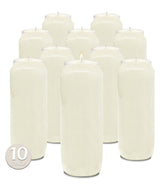 Hyoola 9 Day Prayer Candles in a white jar, self-standing for easy display.
