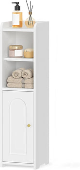 Hzuaneri bathroom storage cabinet front view shows compact design for small bathrooms.