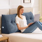 IASEAHK headboard pillow queen angle view for plush backrest support