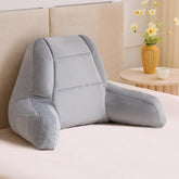 IASEAHK Reading Pillow 18-inch backrest with arms for bed reading.
