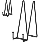 IBosins 12-inch plate holder display stand in black for photos and plates.
