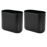 iDesign two-pack slim trash cans for compact spaces and easy disposal.