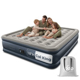 iDOO Cal King air mattress with built-in pump for quick setup