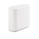 IEEK 12L rectangular trash can with press-top lid for tidy kitchen waste management