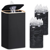 iEGrow 29-gallon recycling bin with tall kitchen design for organized bottle storage.