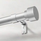 IFELS heavy-duty curtain rod assembly in silver provides sturdy support for heavy drapes.