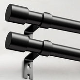 IFELS heavy-duty curtain rod set installed for sag-free drapery