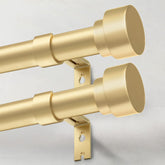 IFELS heavy-duty curtain rods with gold finish provide sturdy support for heavy drapes.