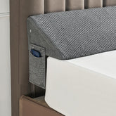 IFNOW queen bed wedge pillow placed at the headboard filling the gap for a neater bed