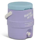 Igloo 2-gallon retro water jug Lilac Breeze with spigot for quick outdoor serving.