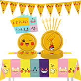 IIDEA Pikachu dinner plates 9-inch for kid parties and easy cleanup.