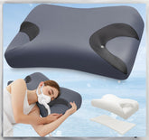 IKSTAR CPAP pillow with side cutouts for stable mask position and reduced leaks