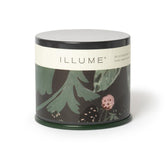 Illume Blackberry Absinthe vanity tin front label view for chic ambiance