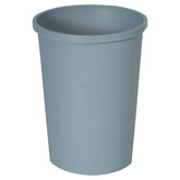 Rubbermaid Untouchable 11-Gallon trash can, front view, durable for home and workspace.