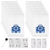 Improvedhand Miele GN bags pack front view for easy replacement and dust containment.