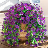 INSPRING artificial daisy with eucalyptus trailing for year-round outdoor balcony decor