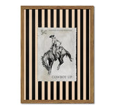 Inch Sunshine Art vintage western wall art showcases a rodeo cowboy on horseback for living room focal point