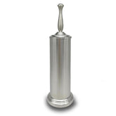Indecor Home brushed nickel toilet bowl brush head for thorough cleaning around stubborn stains