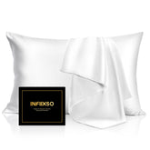 INFIIXSO Mulberry silk pillowcase set in premium gift packaging for luxurious sleep
