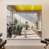 InfiniGlass home gym mirror 48x24 with wall-mount setup for precise form