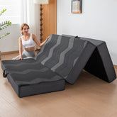 INGEROOM Foldable Mattress Queen setup for easy hosting and travel.