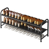 INGIORDAR 2-Tier shoe rack front view showcases spacious storage for multiple footwear.