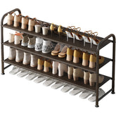 INGIORDAR 3-tier shoe rack front view with roomy storage for sneakers