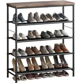 INGIORDAR shoe rack top MDF board for convenient display and quick access.